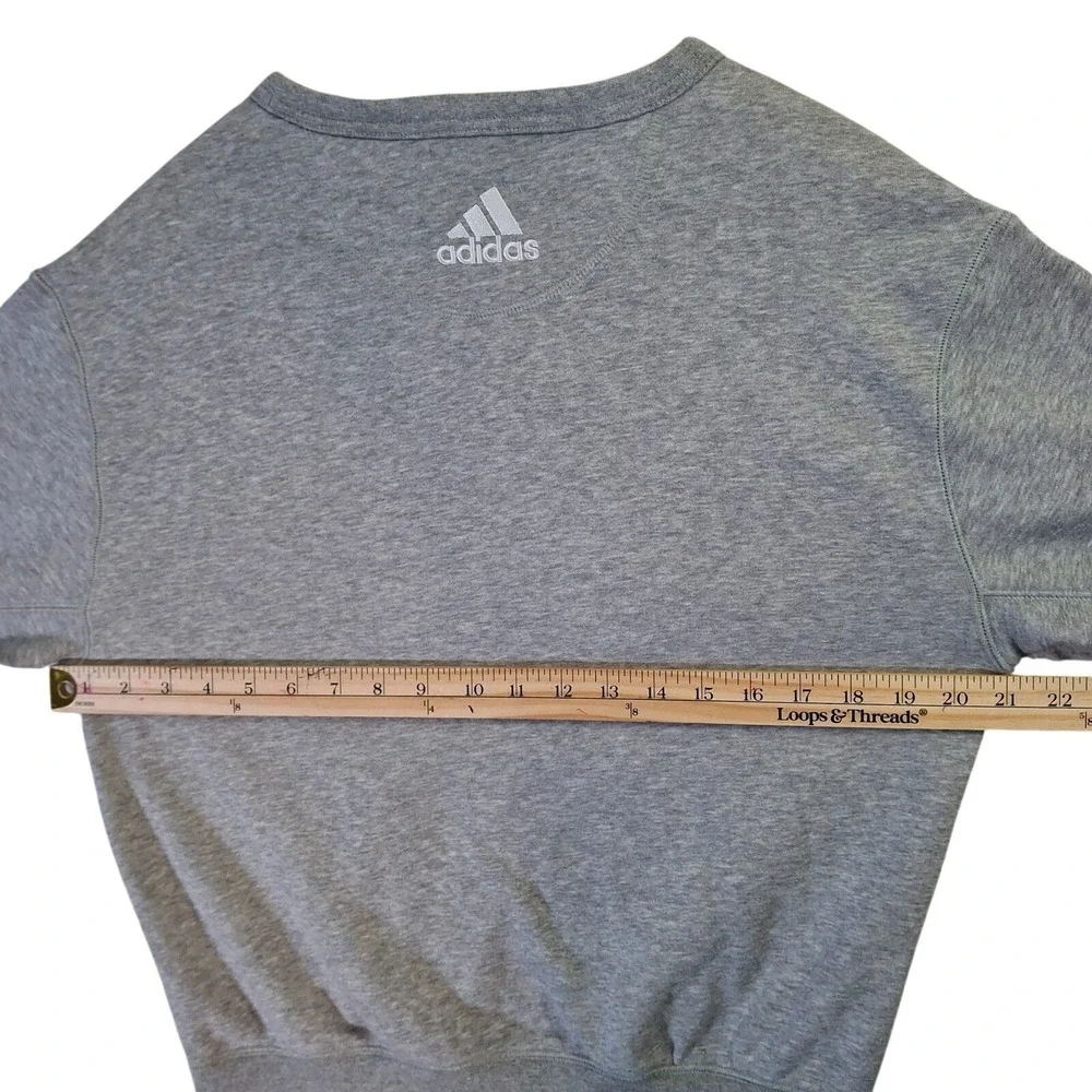Adidas Miami Hurricanes Sweatshirt Men's XS Gray NCAA Football Crewneck Fleece